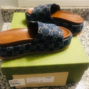 AUTHENTIC DENIM GG SLIDES